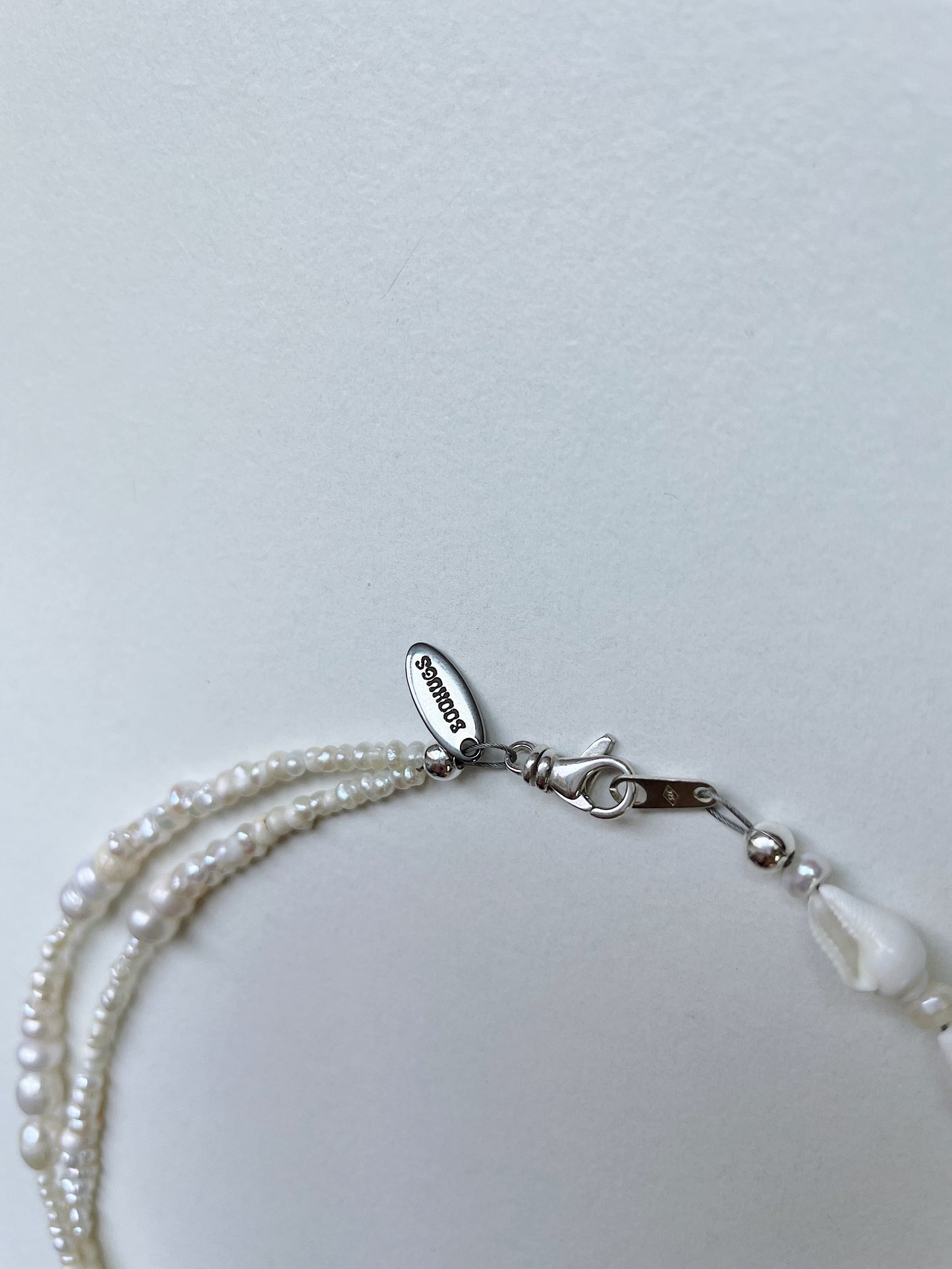 pearl wave twist necklace