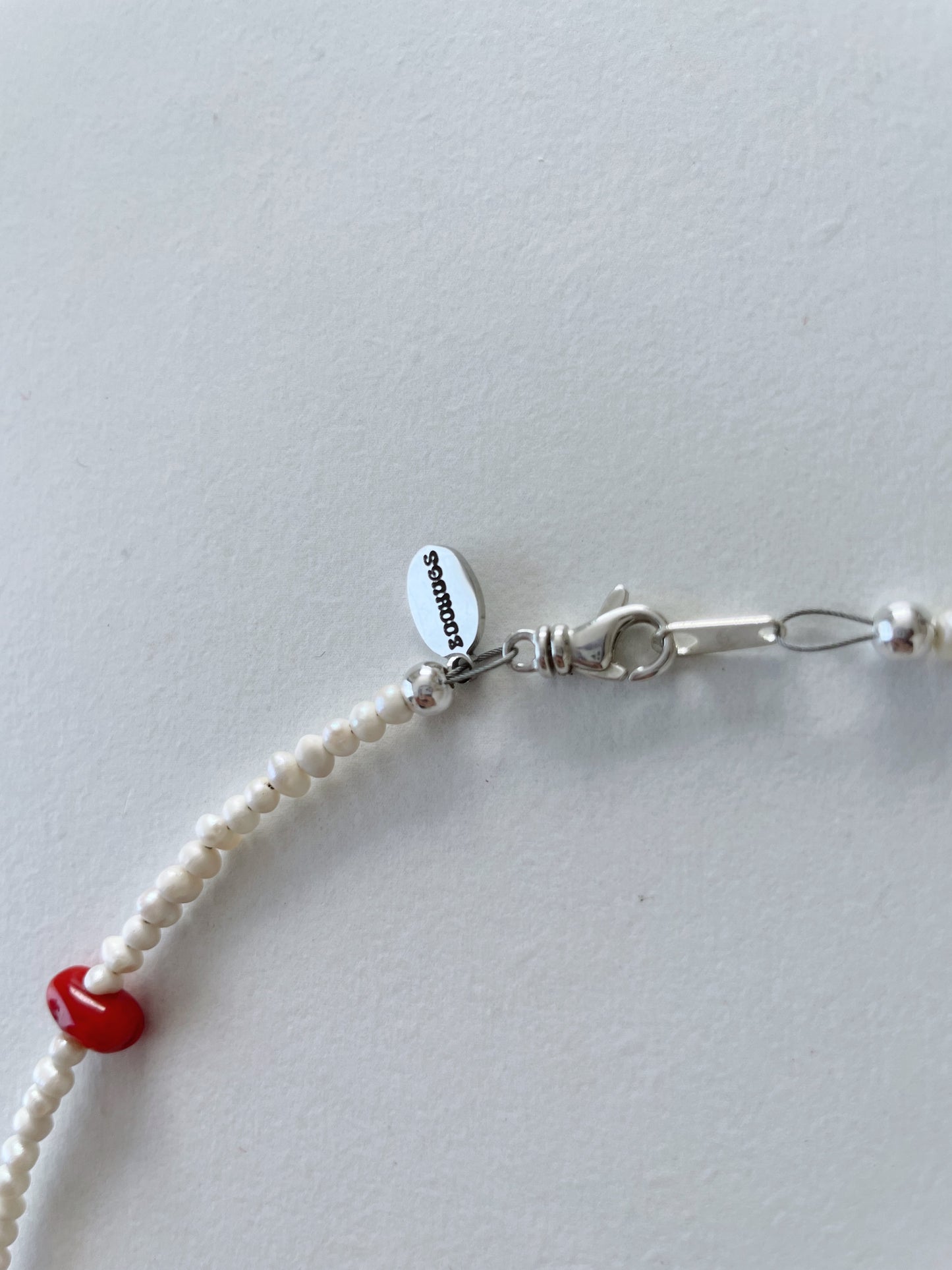 coral pearl choker