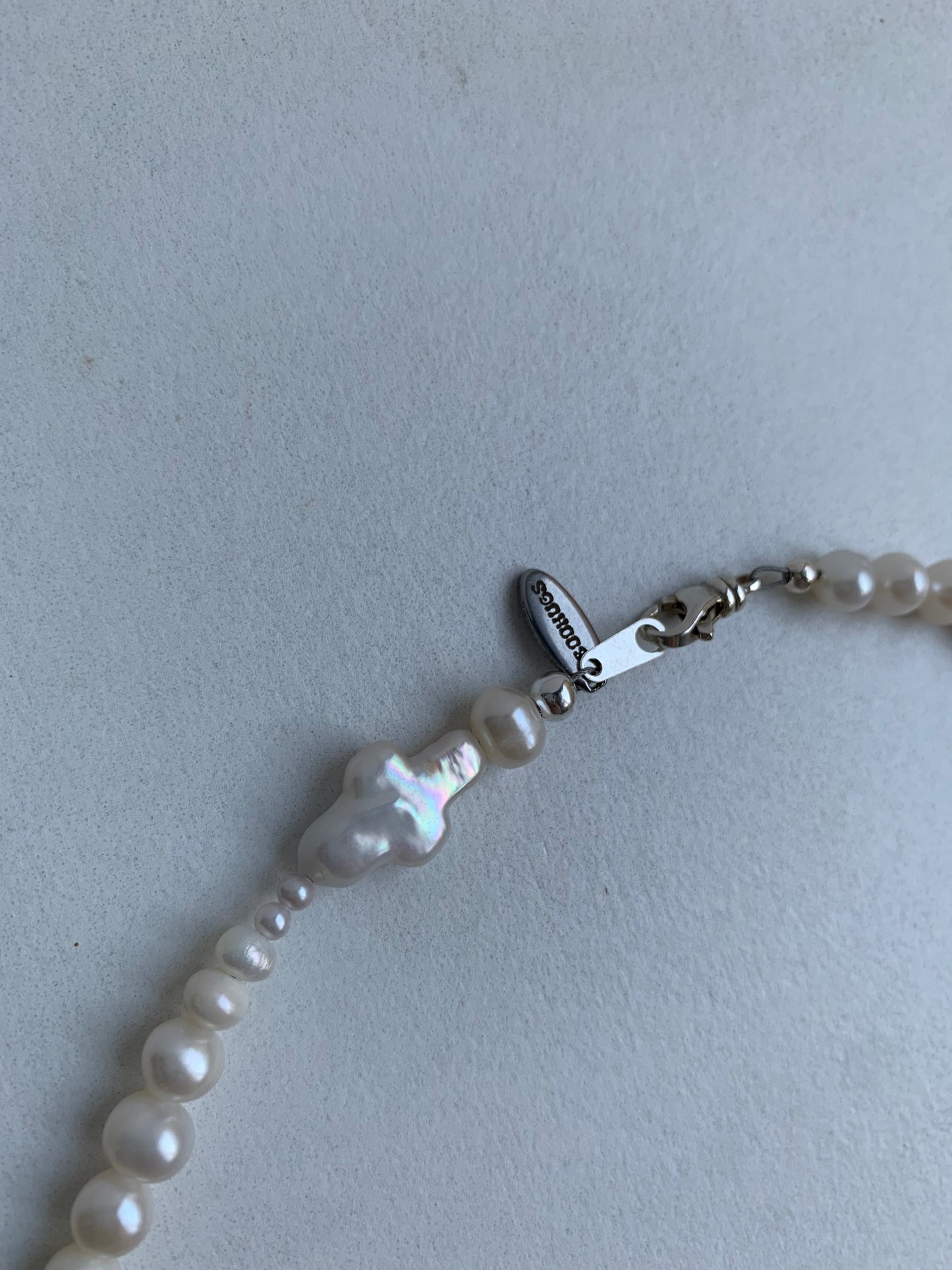 pearl heart necklace