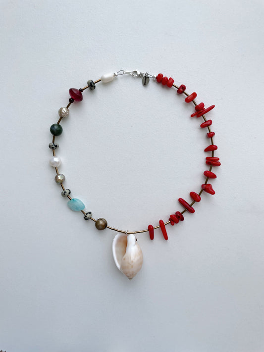 reef of coral necklace