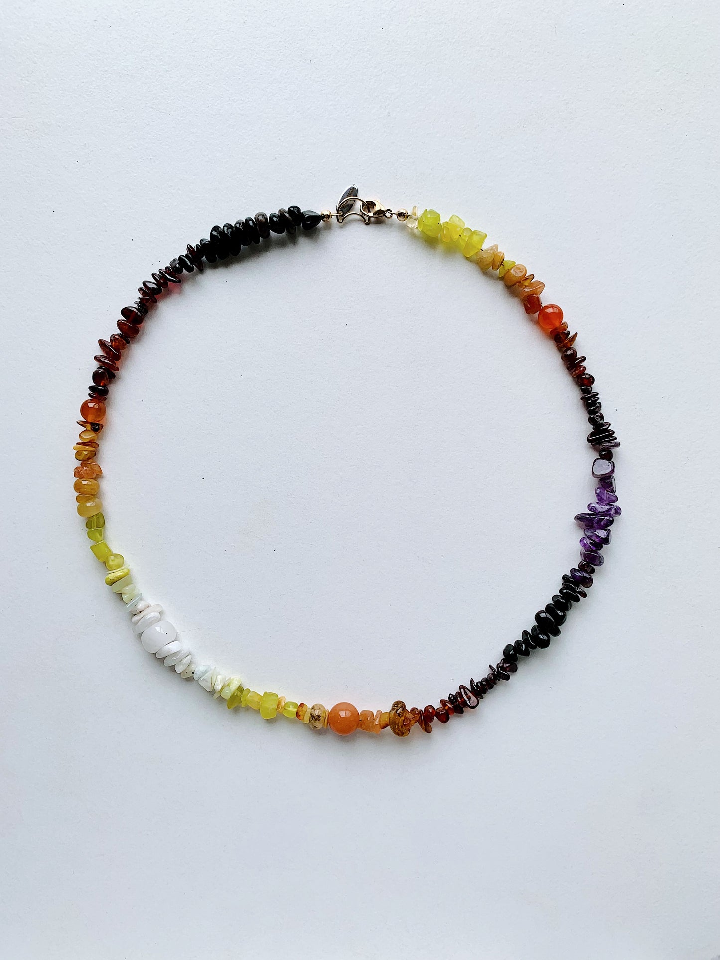 luna sunset autumn necklace