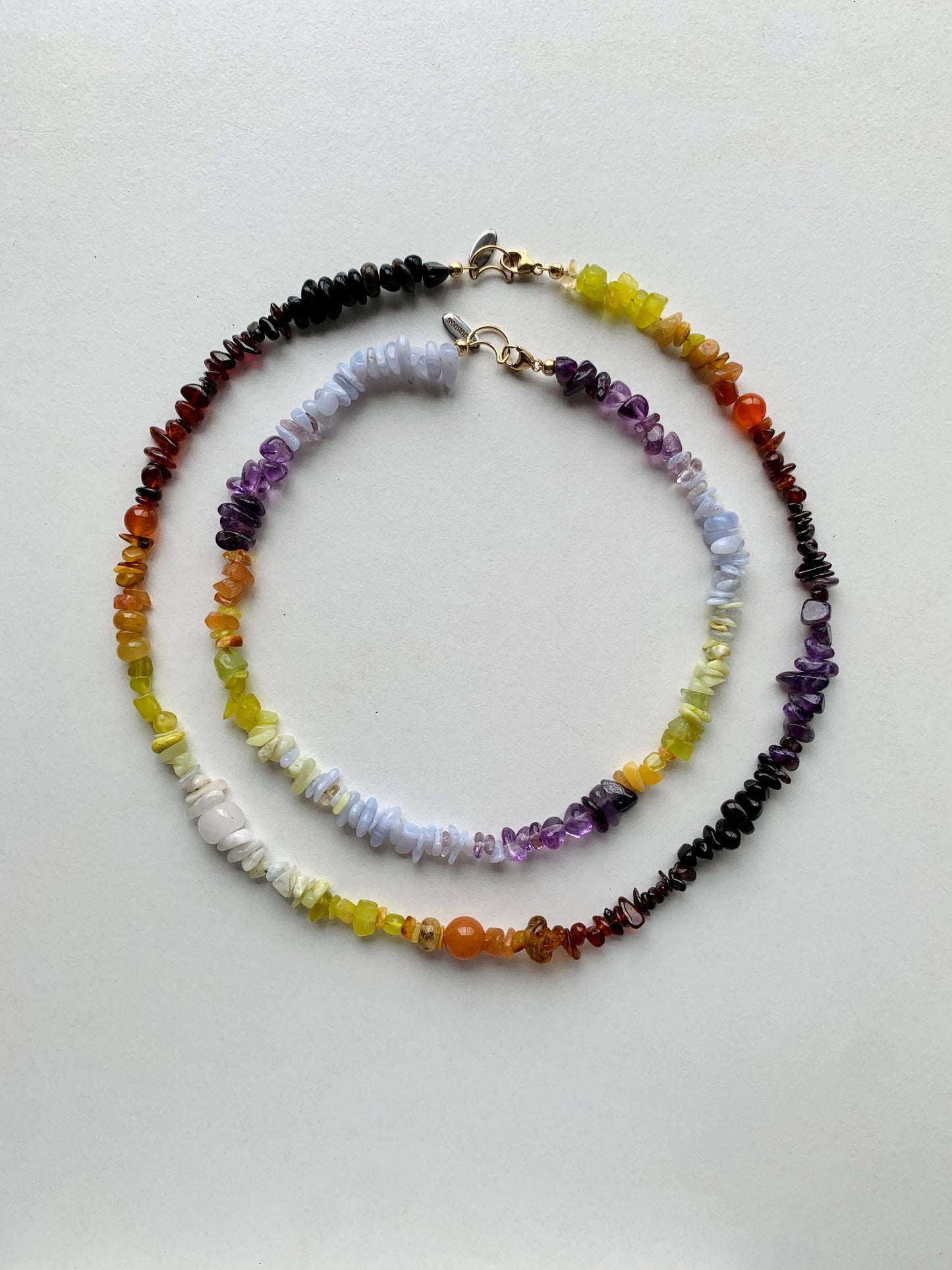 luna sunset autumn necklace