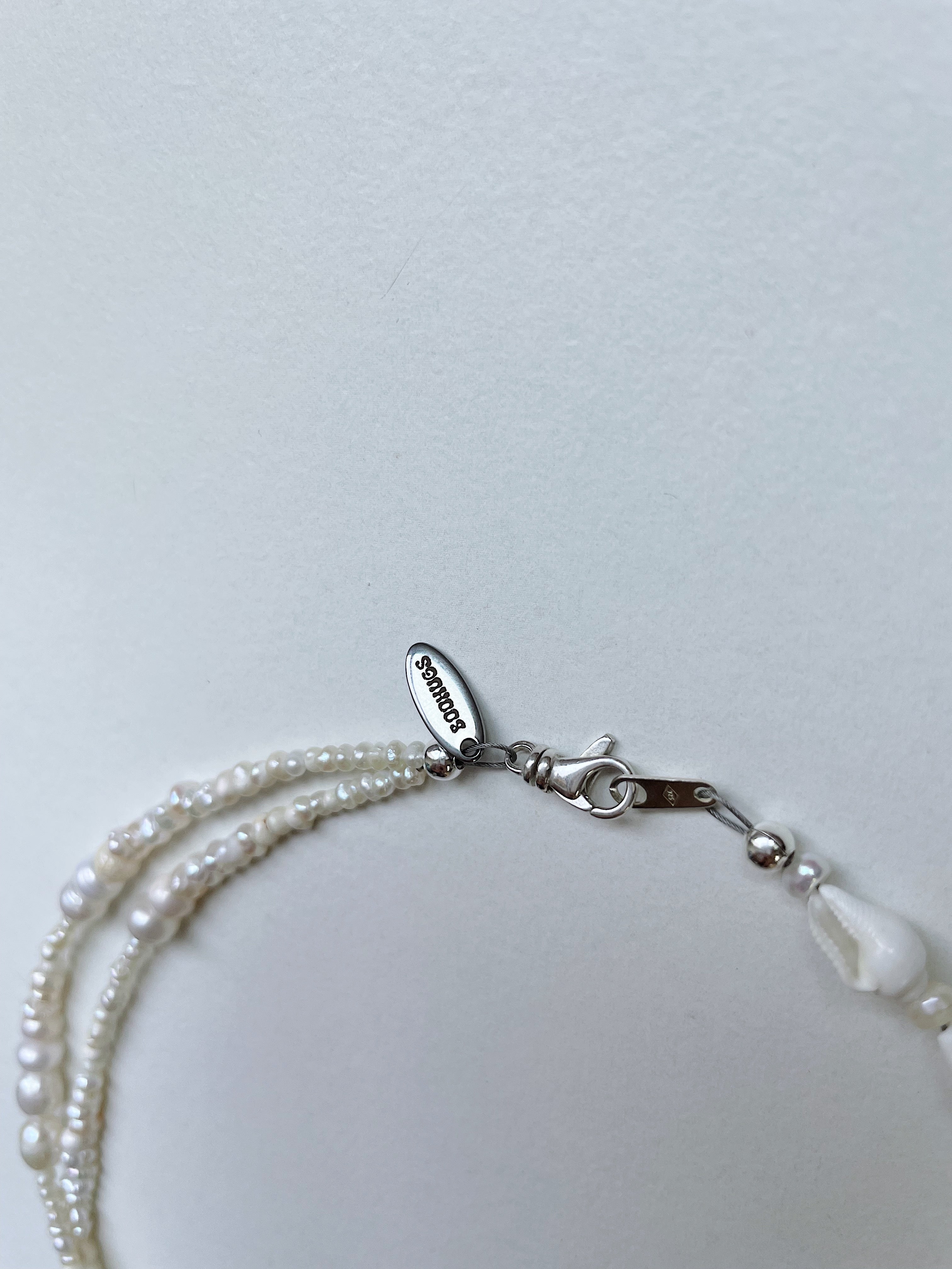 pearl wave twist necklace – BOOHUGS pearl wave twist necklace – BOOHUGS